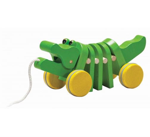 Дерев'яна іграшка Каталка танцюючий крокодил